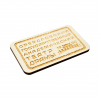 Магнит из дерева с гравировкой