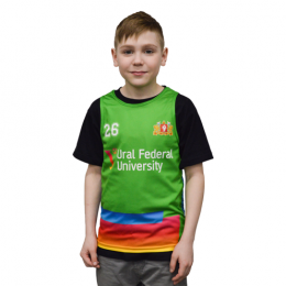 Манишка-майка футбольная детская, материал: прима