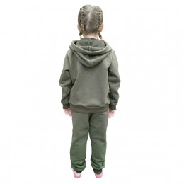 Костюм детский (толстовка с капюшоном и брюки), материал: футер петля однотонный