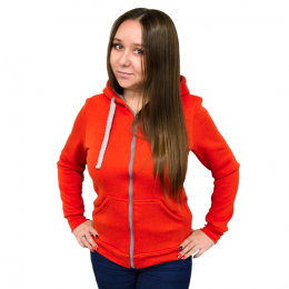 Толстовка с капюшоном из футера унисекс однотонная