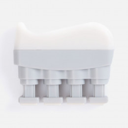 Эспандер кистевой FingerTap, серый с белым