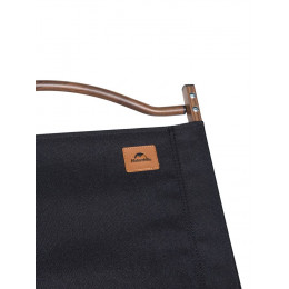 Стул MW02 складной, черный, темное дерево