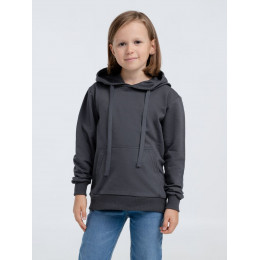 Худи детское Kirenga Kids 2.0, темно-серое (графит)