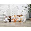 Мягкая игрушка Beastie Toys, лисенок с белым шарфом
