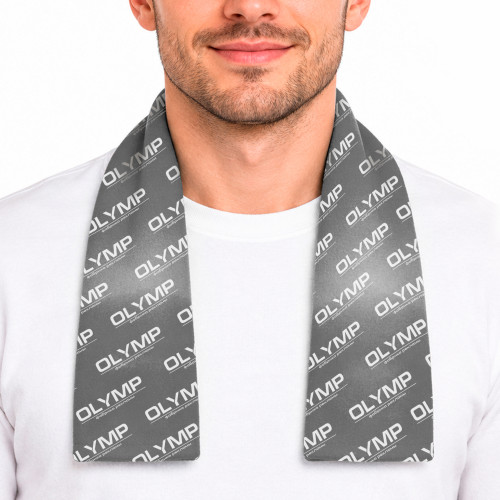 Шарф флисовый однослойный, с двухсторонней полной запечаткой  10х100