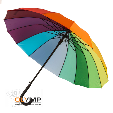 Зонт-трость "Радуга"                                                                                          разные цвета   
