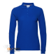 Рубашка поло женская STAN длинный рукав хлопок/полиэстер 185, 04SW синий 