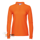 Рубашка поло женская STAN длинный рукав хлопок/полиэстер 185, 04SW оранжевый 